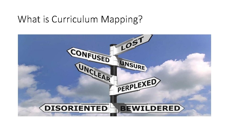 What is Curriculum Mapping? 