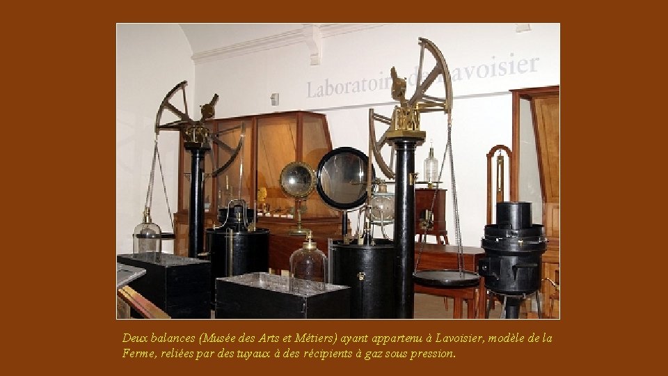 Deux balances (Musée des Arts et Métiers) ayant appartenu à Lavoisier, modèle de la