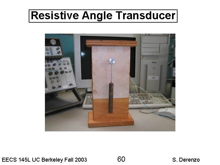 Resistive Angle Transducer EECS 145 L UC Berkeley Fall 2003 60 S. Derenzo 