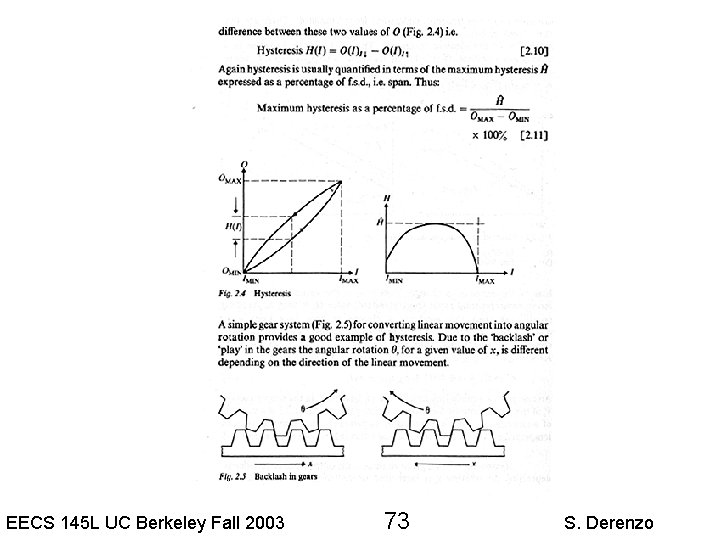 EECS 145 L UC Berkeley Fall 2003 73 S. Derenzo 