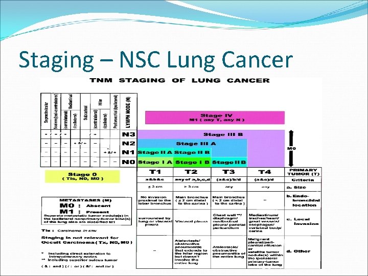 Staging – NSC Lung Cancer 