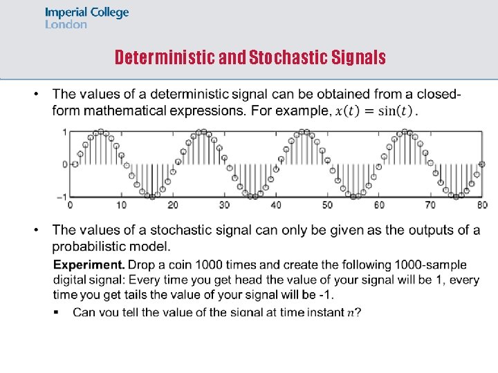 Deterministic and Stochastic Signals 
