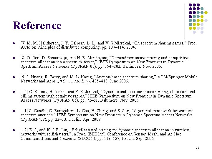 Reference l [7] M. M. Halldorson, J. Y. Halpern, L. Li, and V. S
