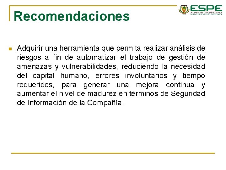 ANLISIS DE RIESGOS DE LA SEGURIDAD DE INFORMACIN