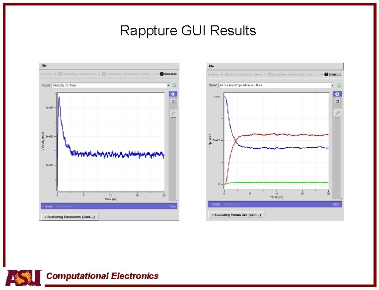 Rappture GUI Results Computational Electronics 
