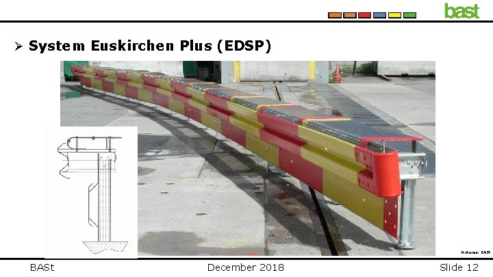 Ø System Euskirchen Plus (EDSP) Pictures: BASt December 2018 Slide 12 