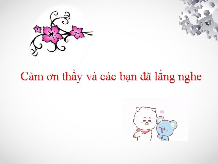 Cảm ơn thầy và các bạn đã lắng nghe 