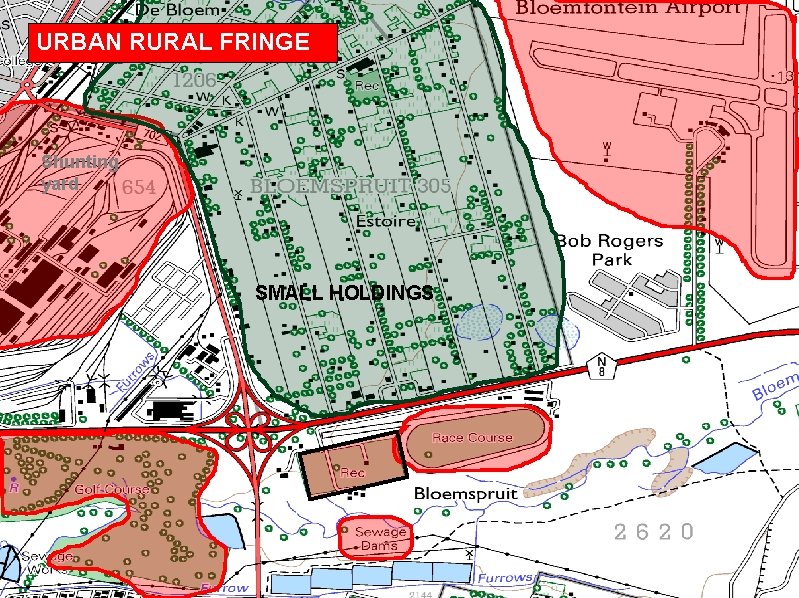 URBAN RURAL FRINGE Shunting yard SMALL HOLDINGS URBAN RURAL FRINGE Shunting yard SMALL HOLDINGS