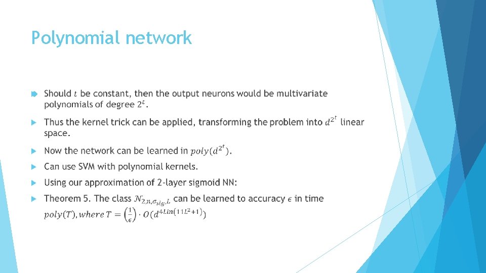 Polynomial network 