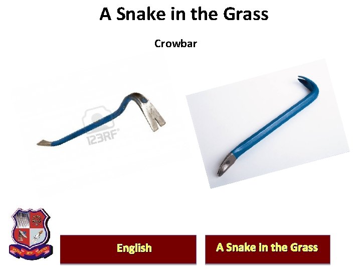 A Snake in the Grass Crowbar English A Snake in the Grass 