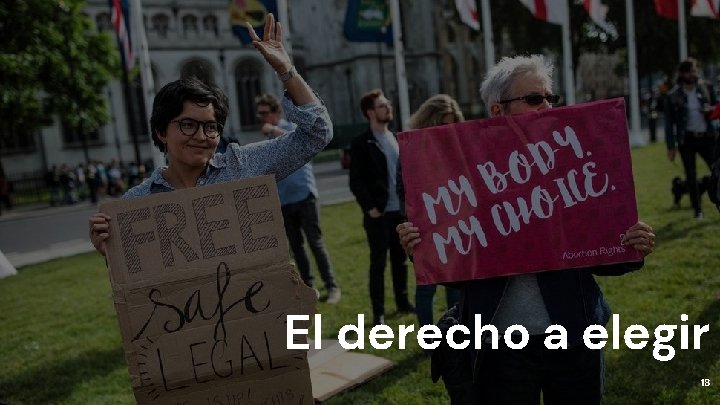 El derecho a elegir 18 