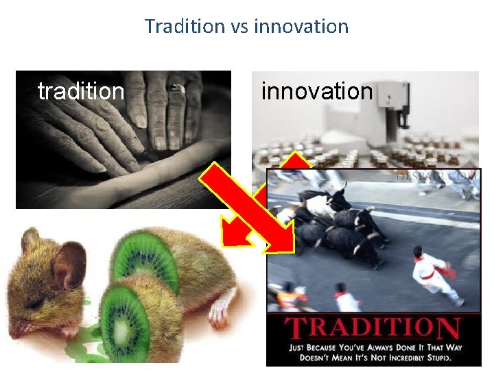 Tradition vs innovation tradition innovation 