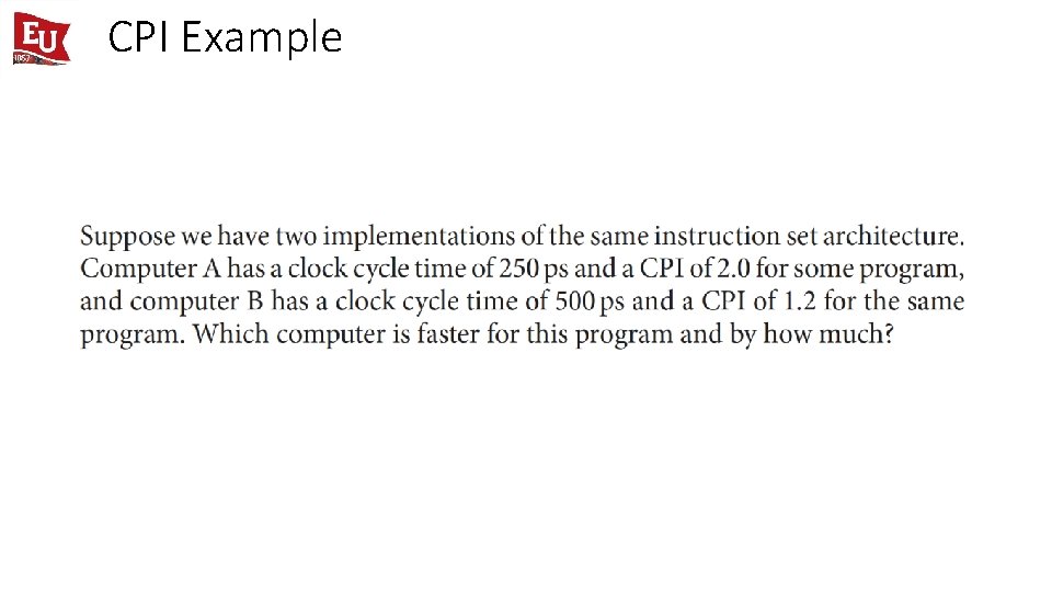 CPI Example 