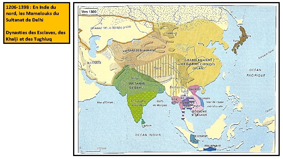 1206 -1398 : En Inde du nord, les Mamelouks du Sultanat de Delhi Dynasties