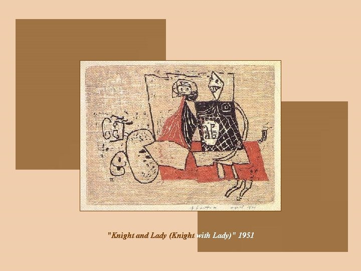 "Knight and Lady (Knight with Lady)" 1951 