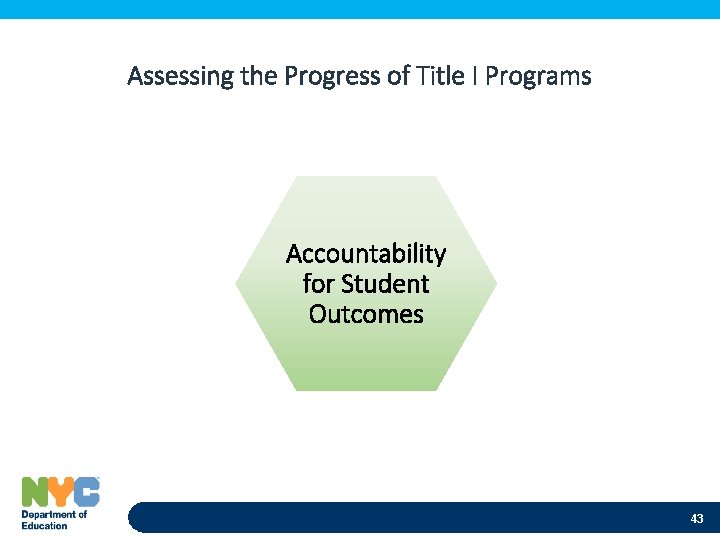 Assessing the Progress of Title I Programs Accountability for Student Outcomes 43 