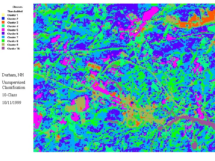 Durham, NH Unsupervised Classification 10 -Class 10/11/1999 
