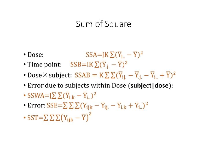 Sum of Square • 