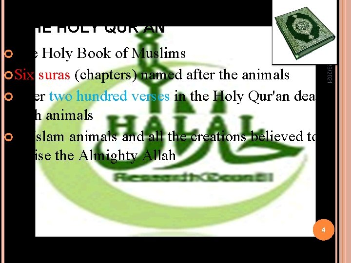 THE HOLY QUR’AN 2/28/2021 The Holy Book of Muslims Six suras (chapters) named after