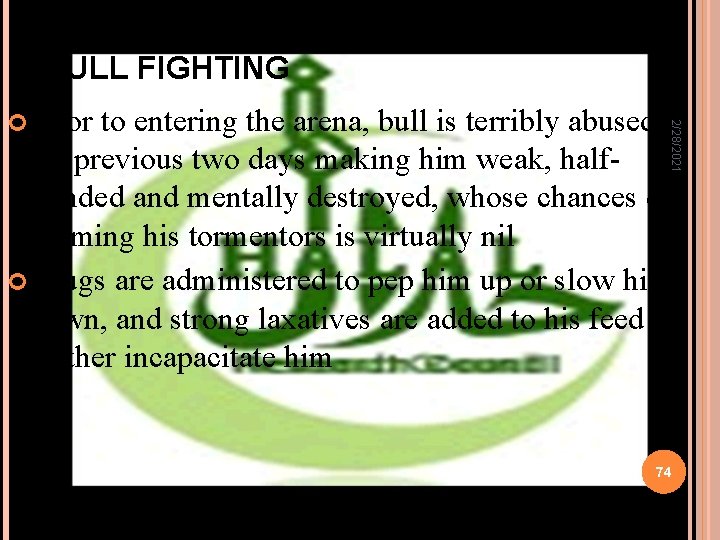 BULL FIGHTING 2/28/2021 Prior to entering the arena, bull is terribly abused for previous