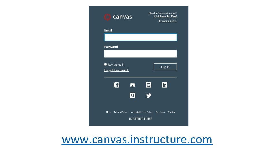 www. canvas. instructure. com 