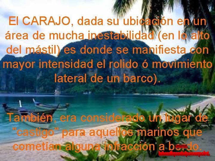 El CARAJO, dada su ubicación en un área de mucha inestabilidad (en lo alto El CARAJO, dada su ubicación en un área de mucha inestabilidad (en lo alto