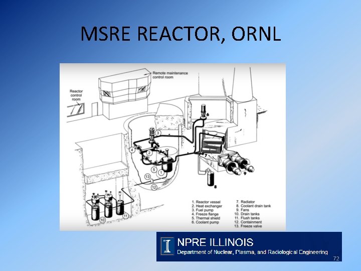 MSRE REACTOR, ORNL 72 