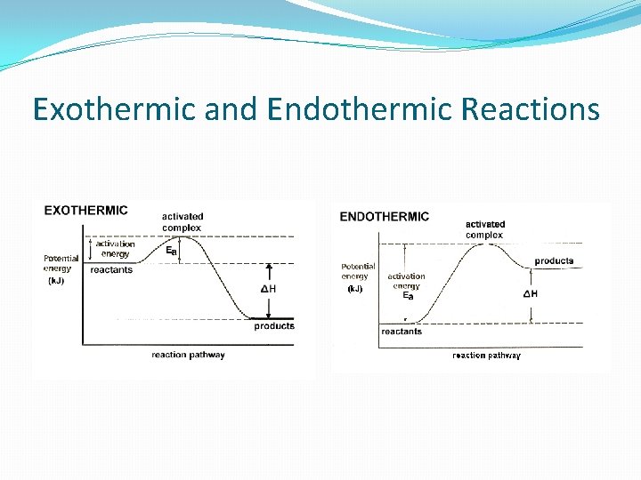 Exothermic and Endothermic Reactions 