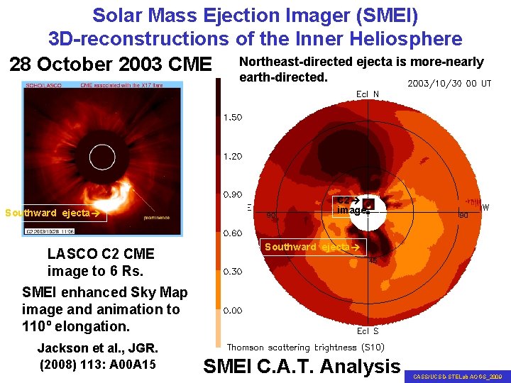 Solar Mass Ejection Imager (SMEI) 3 D-reconstructions of the Inner Heliosphere 28 October 2003