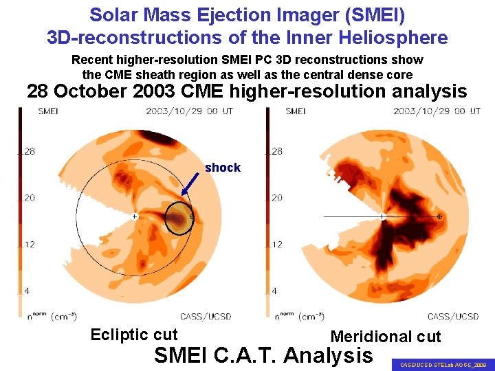 Solar Mass Ejection Imager (SMEI) 3 D-reconstructions of the Inner Heliosphere Recent higher-resolution SMEI