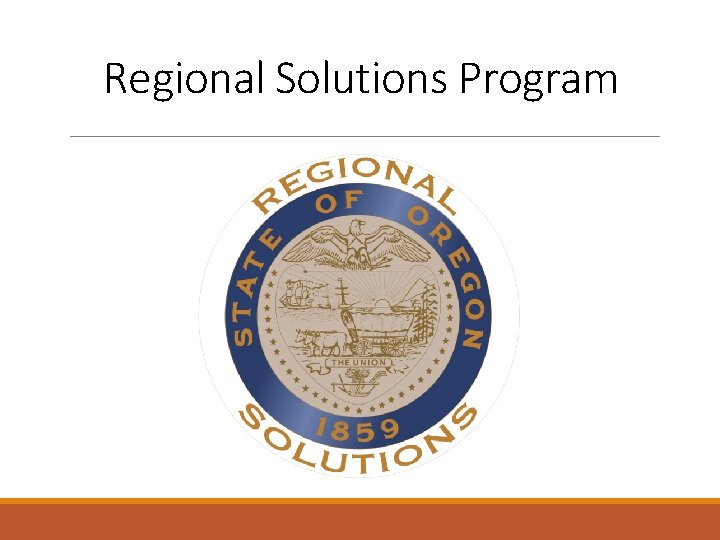 Regional Solutions Program 