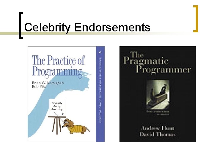 Celebrity Endorsements 