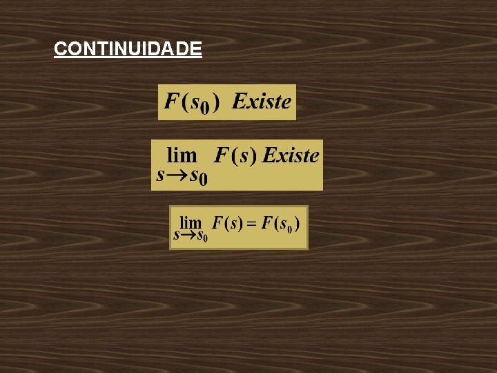 CONTINUIDADE 