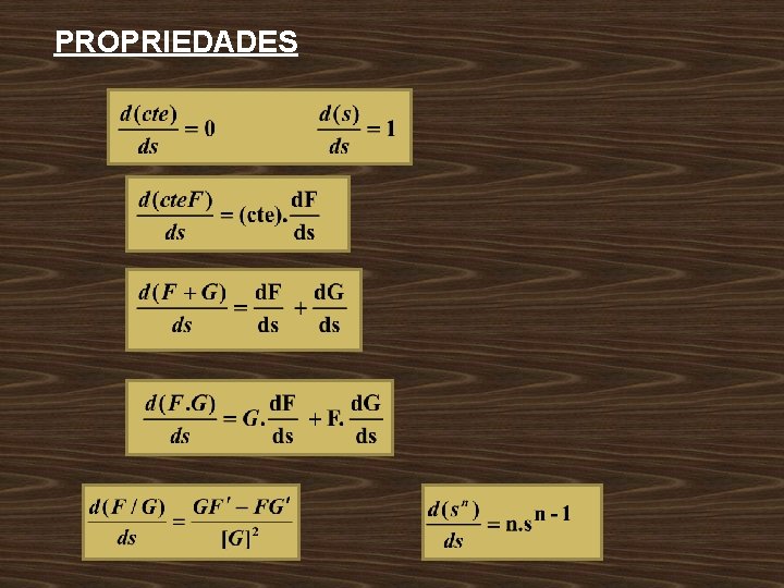 PROPRIEDADES 