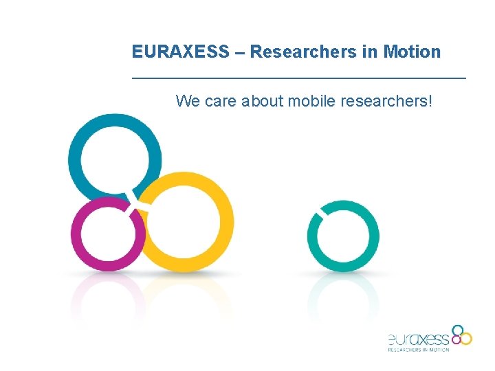 EURAXESS – Researchers in Motion We care about mobile researchers! 