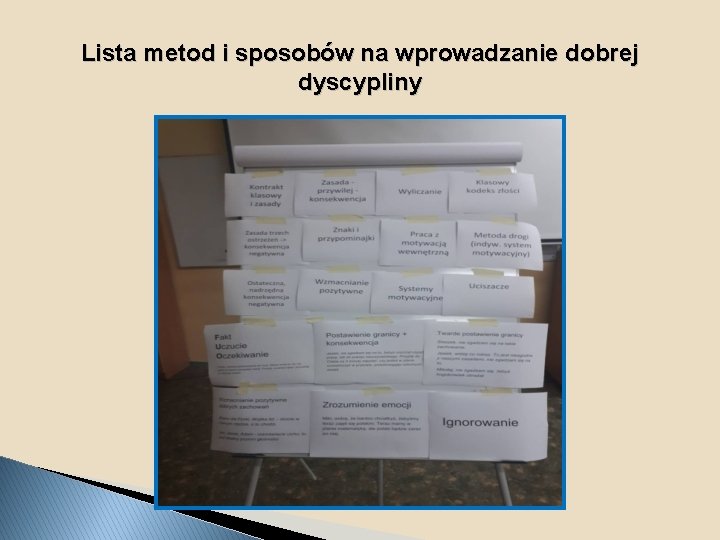 Lista metod i sposobów na wprowadzanie dobrej dyscypliny 