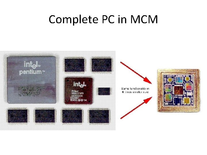 Complete PC in MCM 