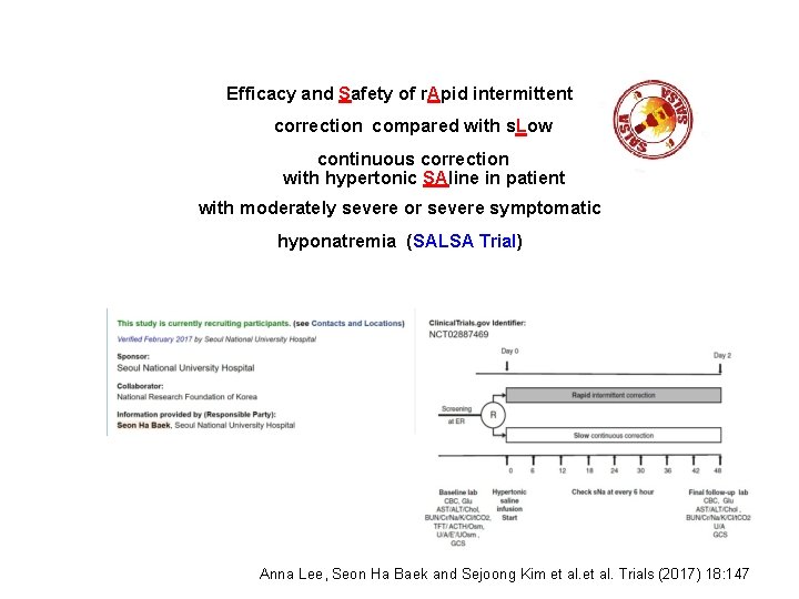Efficacy and Safety of r. Apid intermittent correction compared with s. Low continuous correction Efficacy and Safety of r. Apid intermittent correction compared with s. Low continuous correction