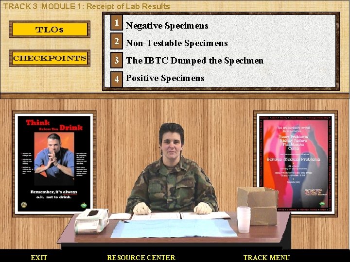TRACK 3 MODULE 1: Receipt of Lab Results 1 Negative Specimens 2 Non-Testable Specimens