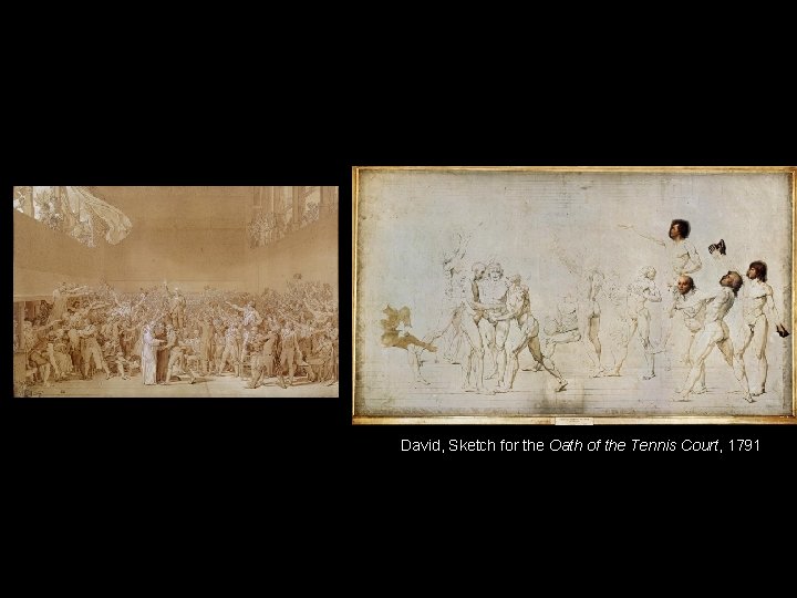 David, Sketch for the Oath of the Tennis Court, 1791 