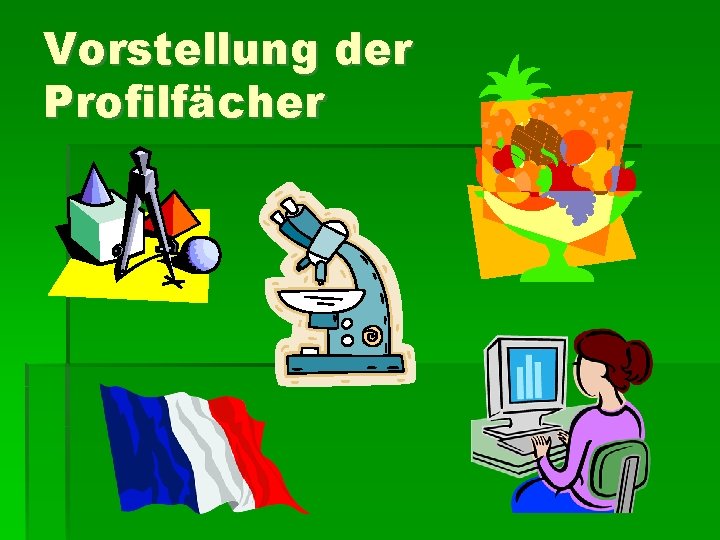 Vorstellung der Profilfächer 