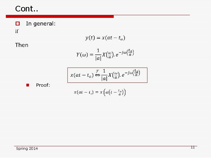 Lecture 14 EE 221 Signals Analysis and Systems