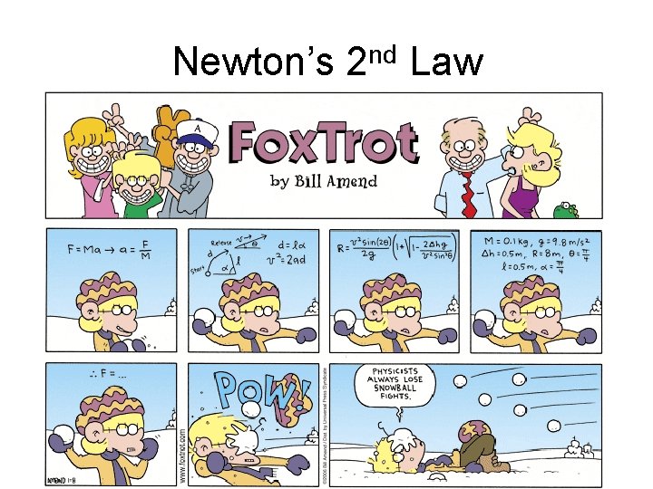 Newton’s 2 nd Law 