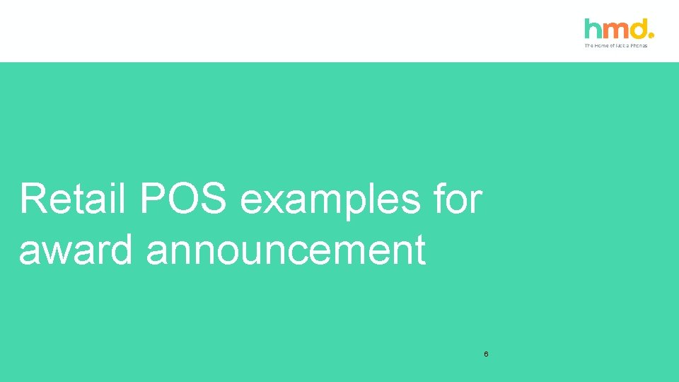 Retail POS examples for award announcement 6 