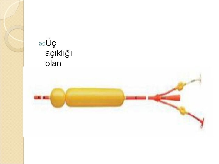 Üç açıklığı olan tüpler Üç açıklığı olan tüpler