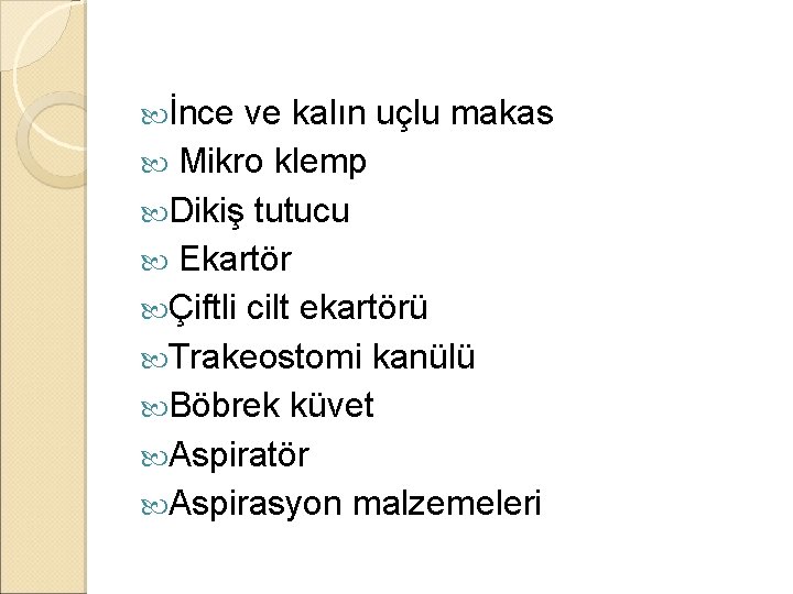 İnce ve kalın uçlu makas Mikro klemp Dikiş tutucu Ekartör Çiftli cilt ekartörü İnce ve kalın uçlu makas Mikro klemp Dikiş tutucu Ekartör Çiftli cilt ekartörü