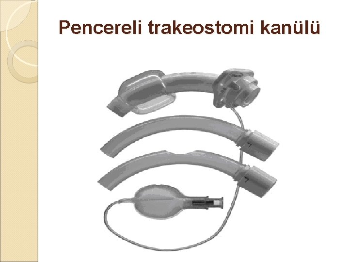Pencereli trakeostomi kanülü Pencereli trakeostomi kanülü