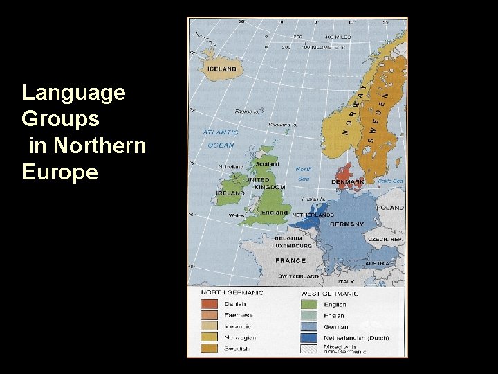 Language Groups in Northern Europe 