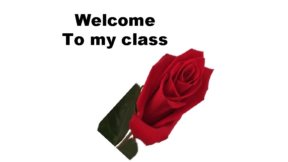 Welcome To my class 