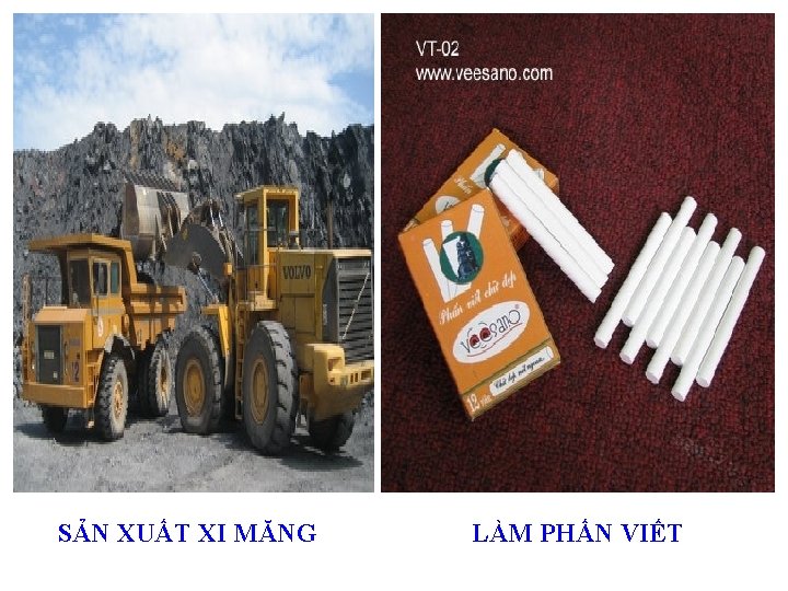 SẢN XUẤT XI MĂNG LÀM PHẤN VIẾT 